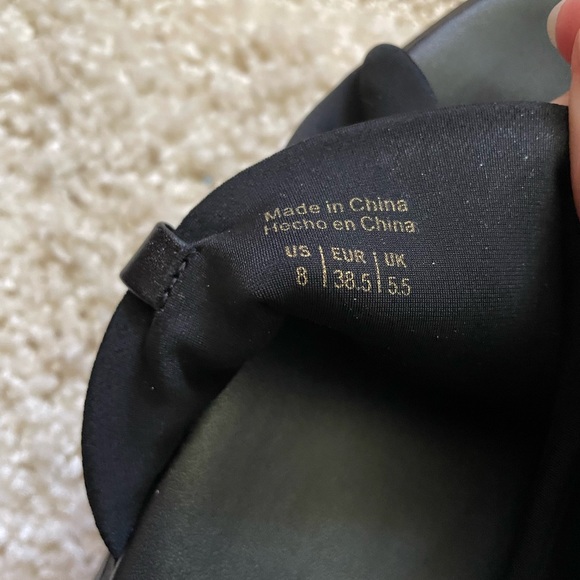 Aldo Black Platform Slide Sandals Size 8 - Picture 3 of 5